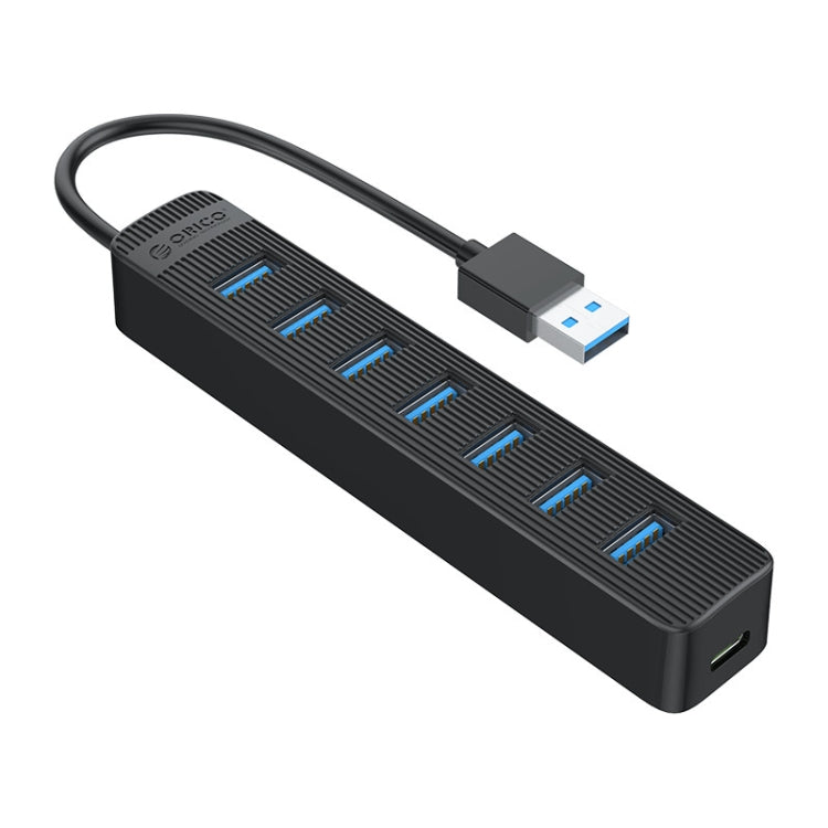 ORICO TWU3-7A-BK 7-Port USB 3.0 HUB - USB 3.0 HUB by ORICO | Online Shopping South Africa | PMC TechLife | Buy Now Pay Later Mobicred