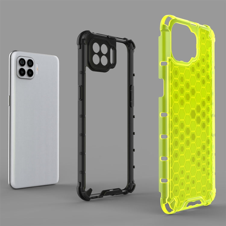 For OPPO A73 Shockproof Honeycomb PC + TPU Case(Grey) - OPPO Cases by PMC TechLife | Online Shopping South Africa | PMC TechLife | Buy Now Pay Later Mobicred
