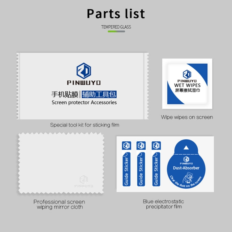 For Huawei Y7a PINWUYO 9H 2.5D Full Screen Tempered Glass Film(Black) -  by PINWUYO | Online Shopping South Africa | PMC TechLife | Buy Now Pay Later Mobicred