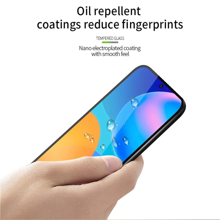 For Huawei Y7a PINWUYO 9H 2.5D Full Screen Tempered Glass Film(Black) -  by PINWUYO | Online Shopping South Africa | PMC TechLife | Buy Now Pay Later Mobicred