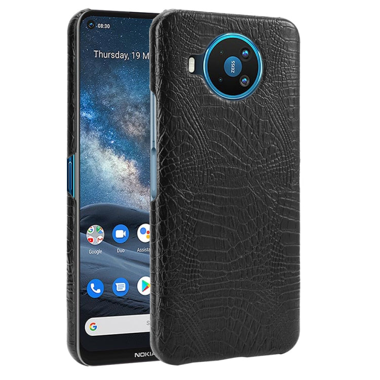 For Nokia 8.3 Shockproof Crocodile Texture PC + PU Case(Black) - free shipping - PMC TechLife - Order now!