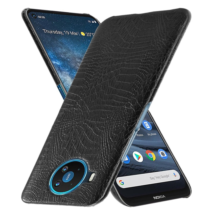 For Nokia 8.3 Shockproof Crocodile Texture PC + PU Case(Black) - free shipping - PMC TechLife - Order now!
