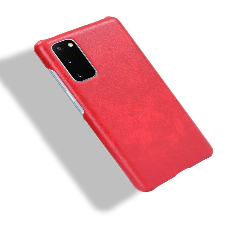 For Samsung Galaxy S20 FE Shockproof Litchi Texture PC + PU Case(Red) - Galaxy S20 FE Cases by NILLKIN | Online Shopping South Africa | PMC TechLife | Buy Now Pay Later Mobicred