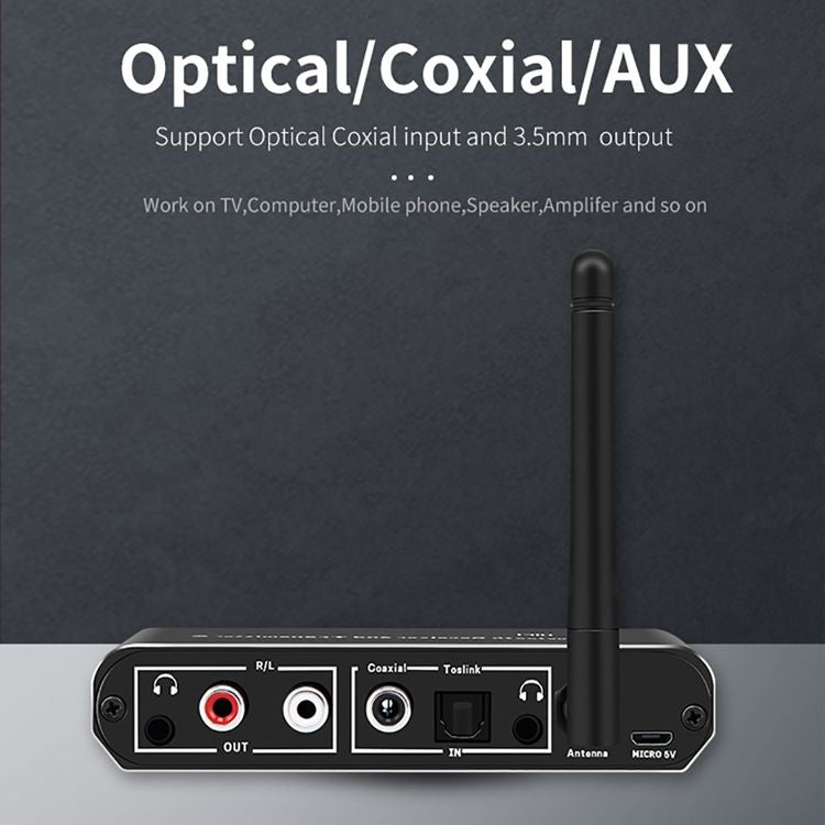 ZS-SGD09 3 in 1 Digital to Analog Bluetooth 5.0 Receiver & Transmitter - Adapter by PMC TechLife | Online Shopping South Africa | PMC TechLife | Buy Now Pay Later Mobicred