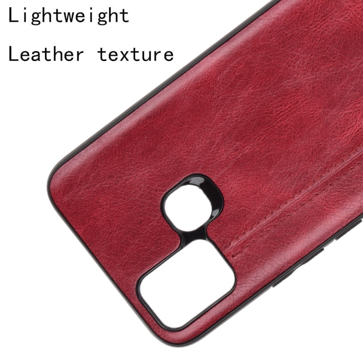 For Infinix Smart 5 Shockproof Sewing Cow Pattern Skin PC + PU + TPU Case(Red) - Infinix Cases by idewei | Online Shopping South Africa | PMC TechLife | Buy Now Pay Later Mobicred