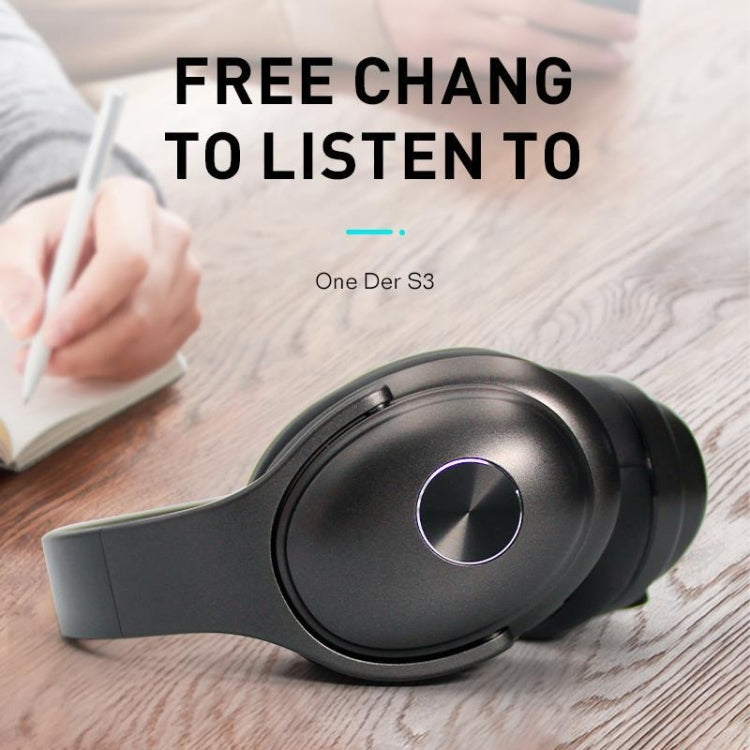 OneDer S3 2 in1 Headphone & Speaker Portable Wireless Bluetooth Headphone Noise Cancelling Over Ear Stereo(Black) - free shipping - PMC TechLife - Order now!