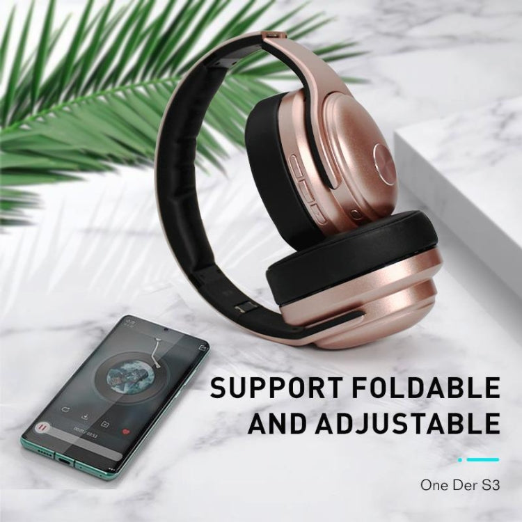 OneDer S3 2 in1 Headphone & Speaker Portable Wireless Bluetooth Headphone Noise Cancelling Over Ear Stereo(Black) - free shipping - PMC TechLife - Order now!