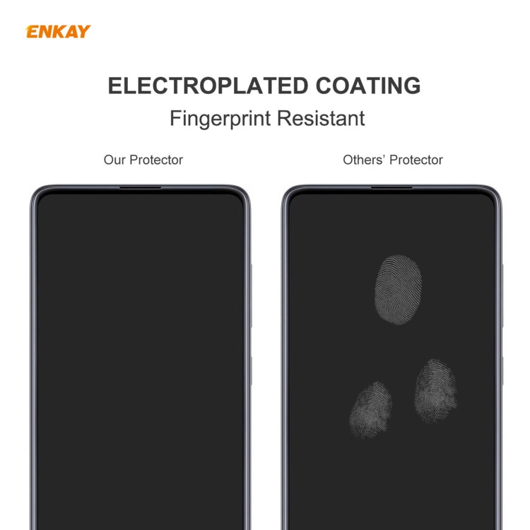 For Xiaomi Poco M3 5 PCS ENKAY Hat-Prince 0.26mm 9H 2.5D Curved Edge Tempered Glass Film -  by ENKAY | Online Shopping South Africa | PMC TechLife | Buy Now Pay Later Mobicred