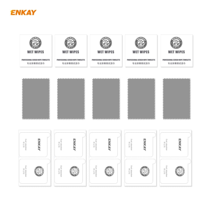 For Xiaomi Poco M3 5 PCS ENKAY Hat-Prince 0.26mm 9H 2.5D Curved Edge Tempered Glass Film -  by ENKAY | Online Shopping South Africa | PMC TechLife | Buy Now Pay Later Mobicred