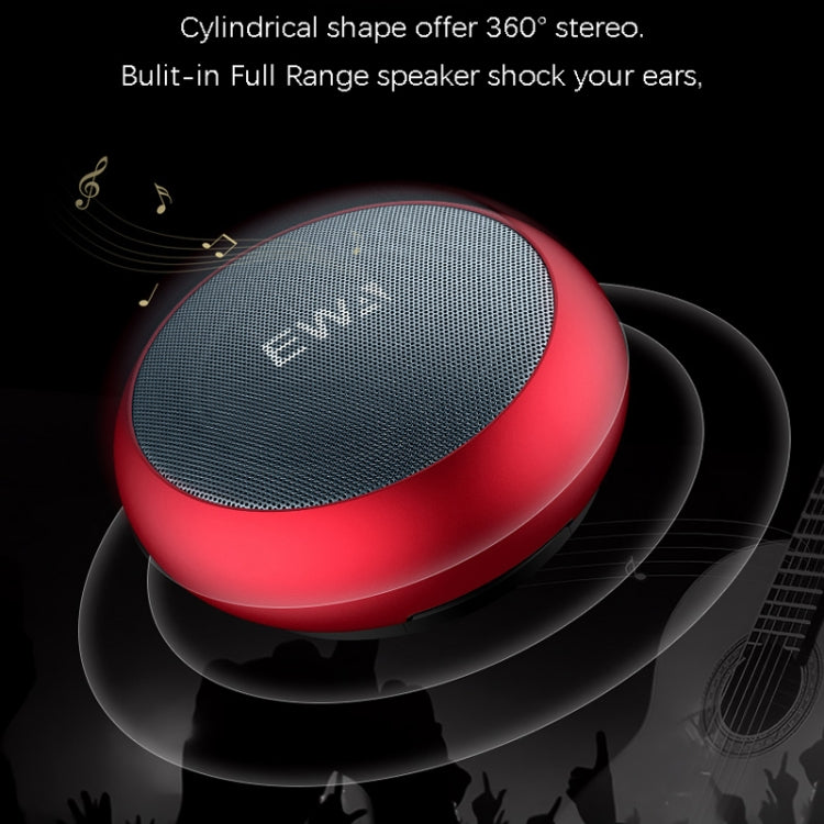 EWA A110 IPX5 Waterproof Portable Mini Metal Wireless Bluetooth Speaker Supports 3.5mm Audio & 32GB TF Card & Calls(Blue) - Mini Speaker by EWA | Online Shopping South Africa | PMC TechLife | Buy Now Pay Later Mobicred