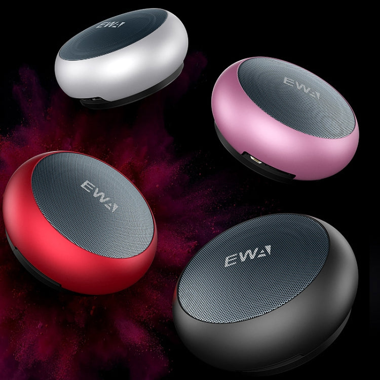 EWA A110 IPX5 Waterproof Portable Mini Metal Wireless Bluetooth Speaker Supports 3.5mm Audio & 32GB TF Card & Calls(Silver) - Mini Speaker by EWA | Online Shopping South Africa | PMC TechLife | Buy Now Pay Later Mobicred