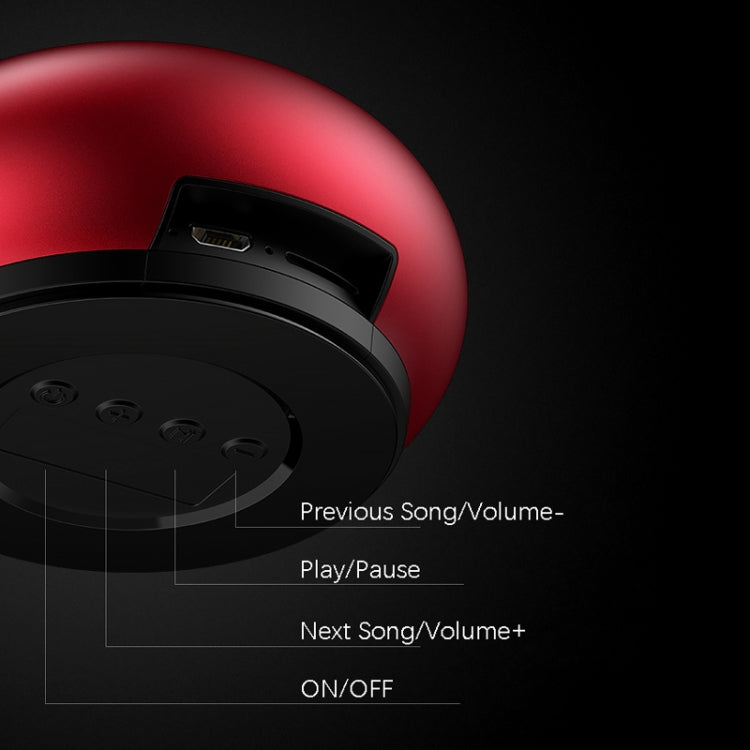EWA A110 IPX5 Waterproof Portable Mini Metal Wireless Bluetooth Speaker Supports 3.5mm Audio & 32GB TF Card & Calls(Red) - Mini Speaker by EWA | Online Shopping South Africa | PMC TechLife | Buy Now Pay Later Mobicred