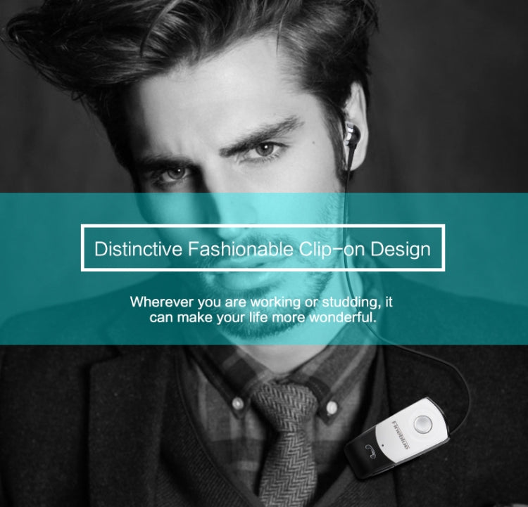 Fineblue F960 CSR4.1 Retractable Cable Caller Vibration Reminder Anti-theft Bluetooth Headset - Bluetooth Earphone by Fineblue | Online Shopping South Africa | PMC TechLife | Buy Now Pay Later Mobicred