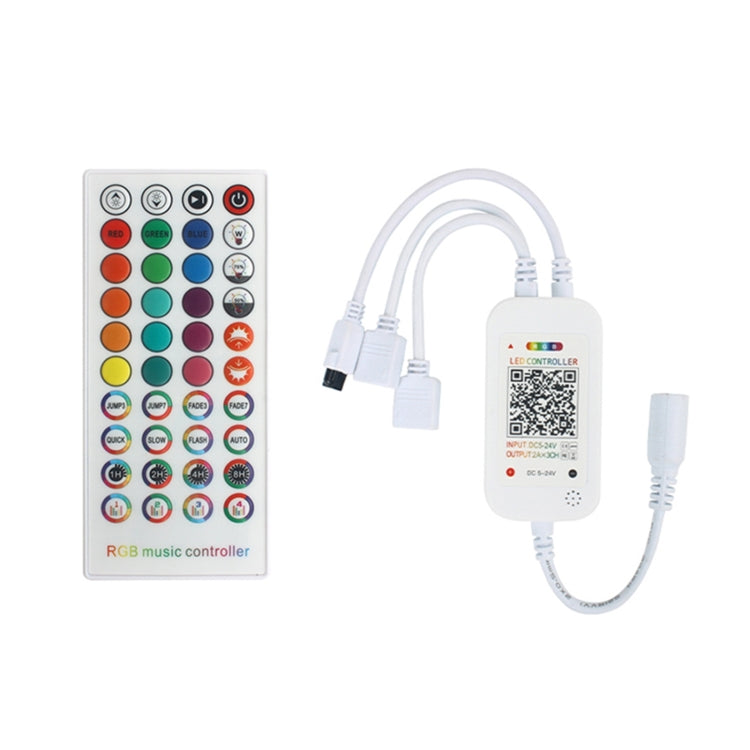 WiFi Smart 4 Pin RGB LED Strip Light Controller APP Remote Voice Control Works with Alexa Echo, 5-24V, type:WiFi 40-keys Controller - RGB Controller by PMC TechLife | Online Shopping South Africa | PMC TechLife