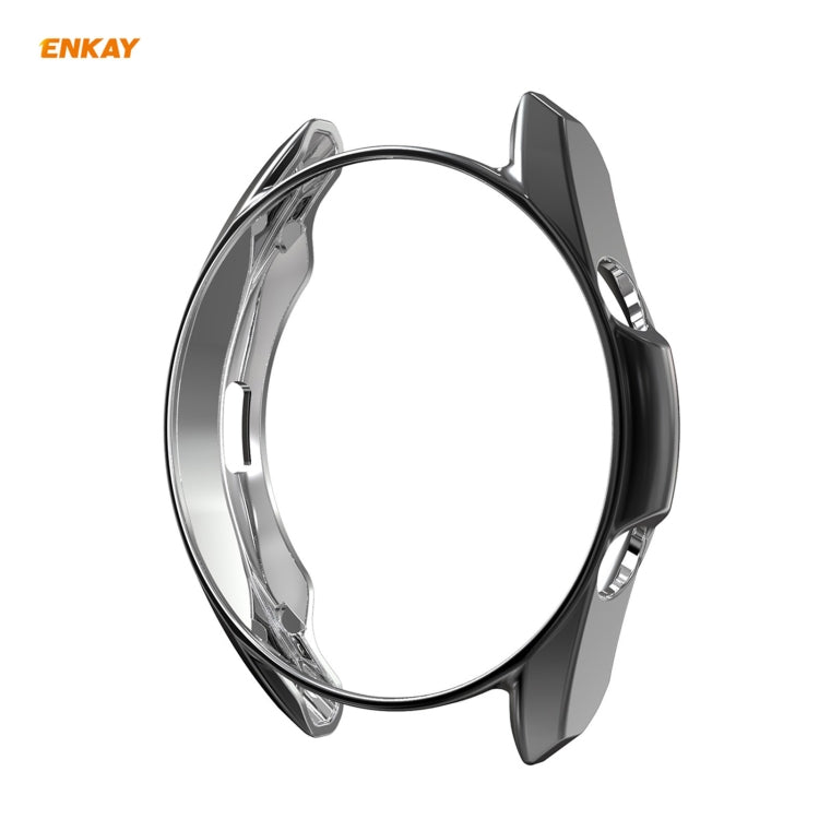 For Samsung Galaxy Watch 3 41mm 2 in 1 ENKAY Hat-Prince Electroplate Soft TPU Case + 0.2mm 9H 2.15D Curved Edge Tempered Glass Film(Black) - free shipping - PMC TechLife - Order now!