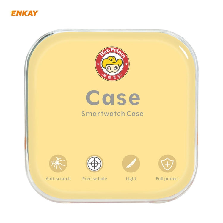 For Samsung Galaxy Watch 3 45mm 2 in 1 ENKAY Hat-Prince Electroplate Soft TPU Case + 0.2mm 9H 2.15D Curved Edge Tempered Glass Film(Cyan) - free shipping - PMC TechLife - Order now!