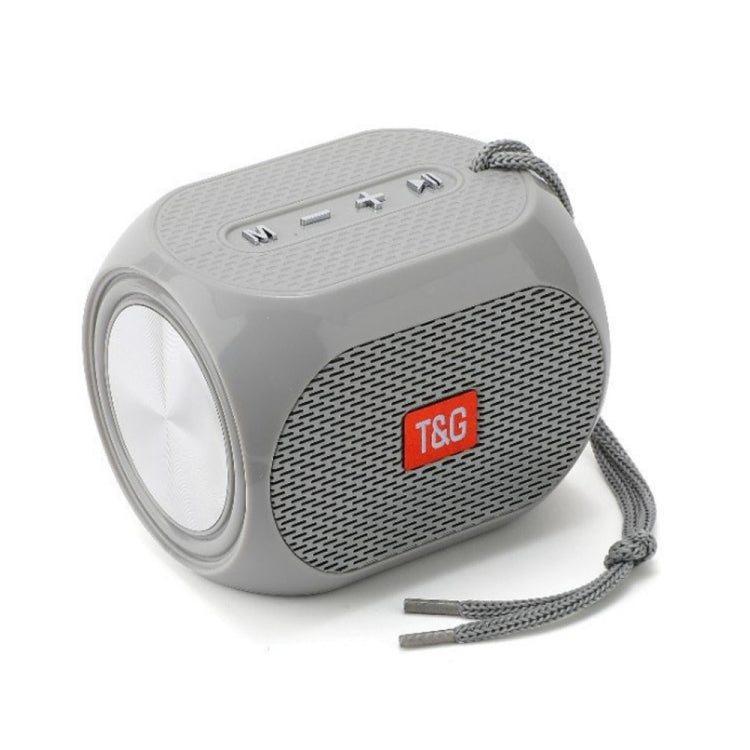 T&G TG196 TWS Subwoofer Bluetooth Speaker With Braided Cord, Support USB/AUX/TF Card/FM(Gray) - Mini Speaker by T&G | Online Shopping South Africa | PMC TechLife | Buy Now Pay Later Mobicred