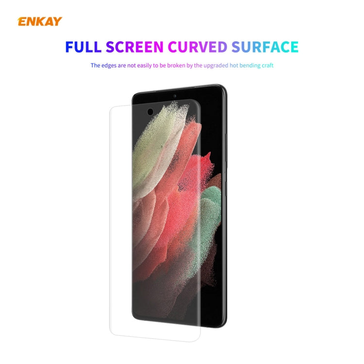 5 PCS For Samsung Galaxy S21 Ultra 5G ENKAY Hat-Prince 3D Full Screen PET Curved Hot Bending HD Screen Protector Soft Film(Transparent) - free shipping - PMC TechLife - Order now!