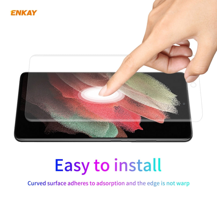 5 PCS For Samsung Galaxy S21 Ultra 5G ENKAY Hat-Prince 3D Full Screen PET Curved Hot Bending HD Screen Protector Soft Film(Transparent) - free shipping - PMC TechLife - Order now!