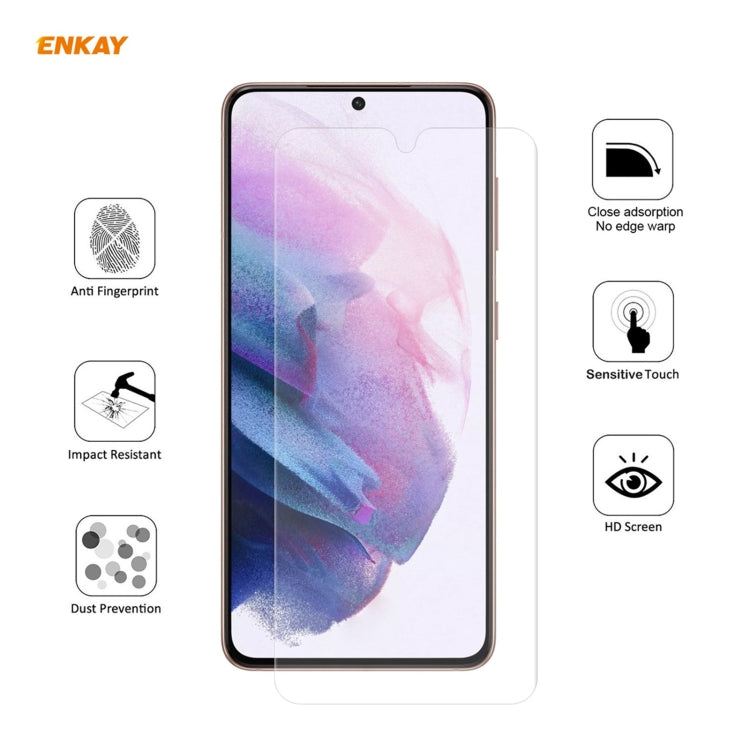 For Samsung Galaxy S21 5G 10 PCS ENKAY Hat-Prince 0.1mm 3D Full Screen Protector Explosion-proof Hydrogel Film - For Samsung by ENKAY | Online Shopping South Africa | PMC TechLife | Buy Now Pay Later Mobicred