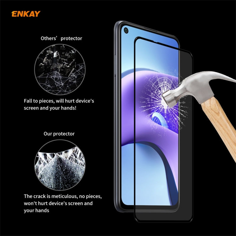 For Xiaomi Redmi Note 9T 10 PCS ENKAY Hat-Prince Full Glue 0.26mm 9H 2.5D Tempered Glass Full Coverage Film - free shipping - PMC TechLife - Order now!