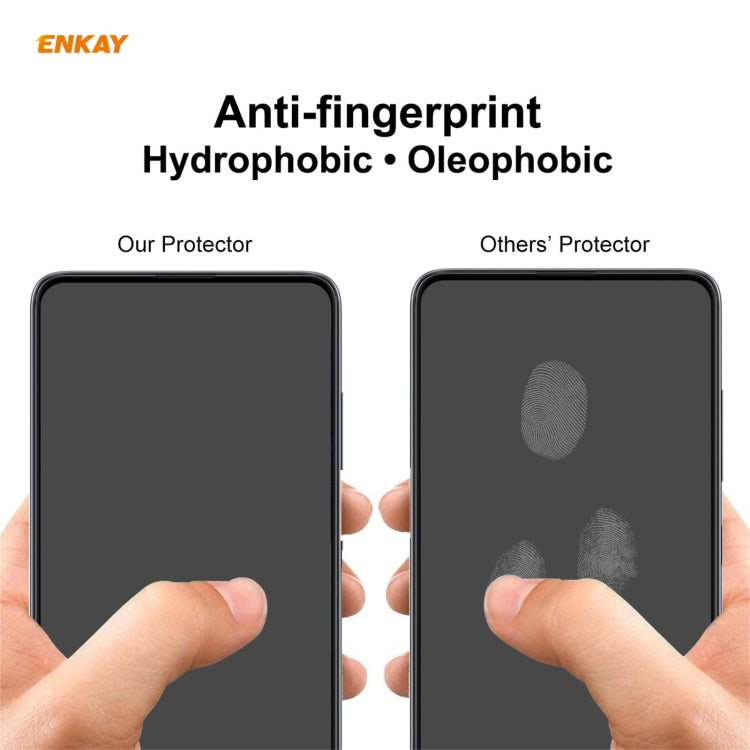 For Xiaomi Redmi 9T 10 PCS ENKAY Hat-Prince Full Glue 0.26mm 9H 2.5D Tempered Glass Full Coverage Film - free shipping - PMC TechLife - Order now!