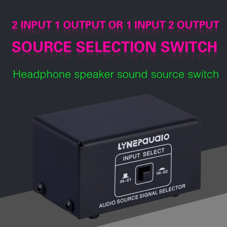B101 2 In 1 Out (1 In 2 Out) Audio Source Signal Selection Switcher Computer Speaker  RCA Lossless Audio Source Switcher - free shipping - PMC TechLife - Order now!