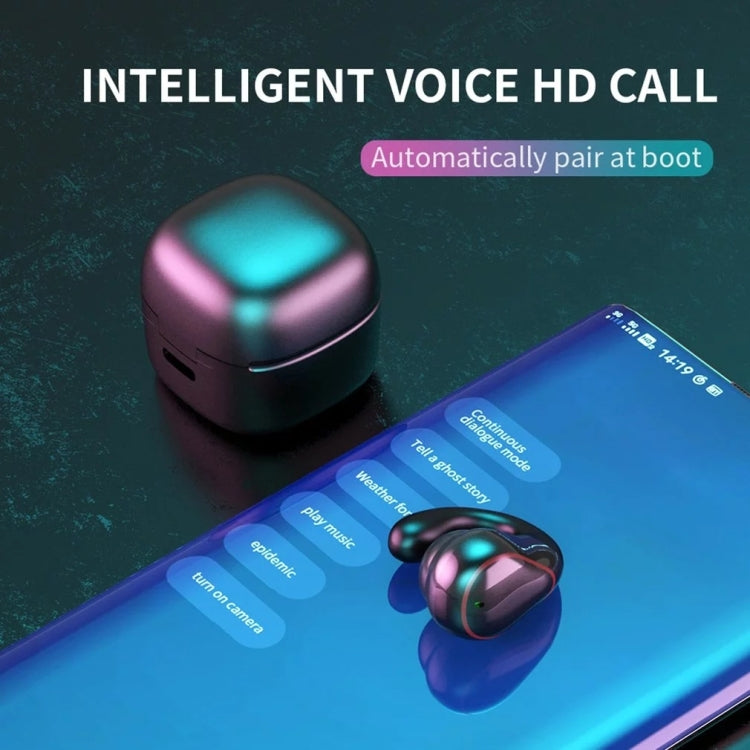 T25 Over-ear Bluetooth 5.0 Single-ear Invisible Wireless Earphone High Definition Call Super Long Standby Bone Conduction Earphone(Black) - Bluetooth Earphone by PMC TechLife | Online Shopping South Africa | PMC TechLife