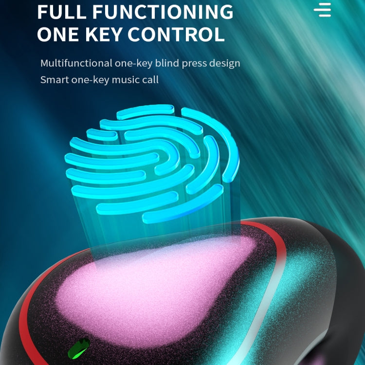 T25 Over-ear Bluetooth 5.0 Single-ear Invisible Wireless Earphone High Definition Call Super Long Standby Bone Conduction Earphone(Black) - Bluetooth Earphone by PMC TechLife | Online Shopping South Africa | PMC TechLife