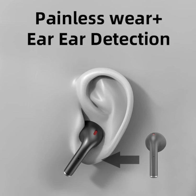 JM12 TWS Earphone Bluetooth 5.0 Touch Control Stereo Bass Sport Wireless Earphone With Mic(White) - TWS Earphone by PMC TechLife | Online Shopping South Africa | PMC TechLife