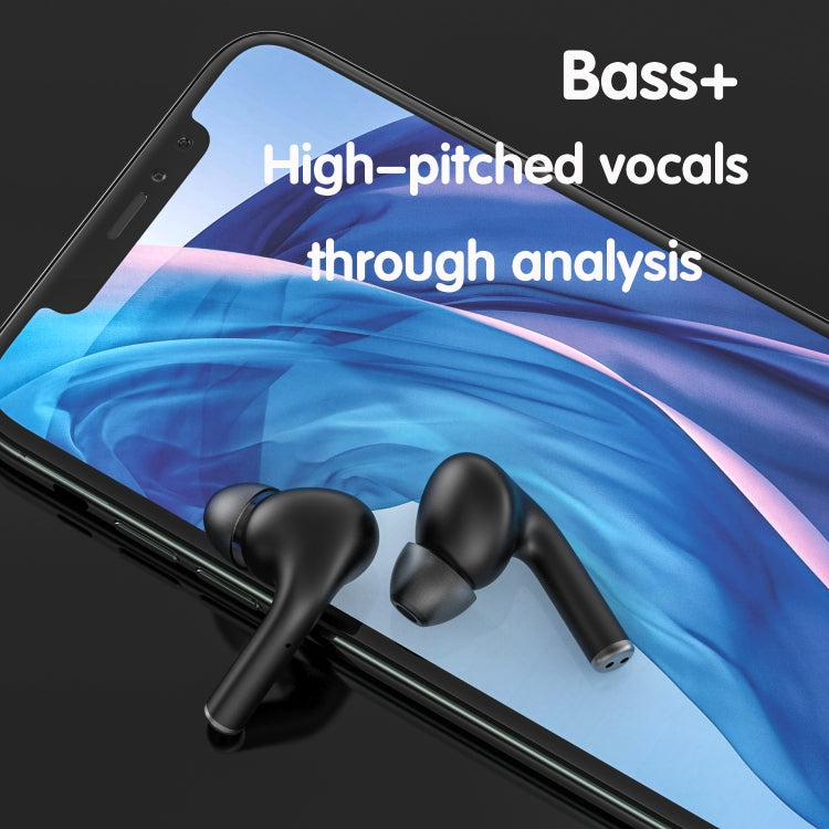 JM13 TWS Earphone Bluetooth 5.0 Touch Control Stereo Bass Sport Wireless Earphone With Mic(White) - TWS Earphone by PMC TechLife | Online Shopping South Africa | PMC TechLife