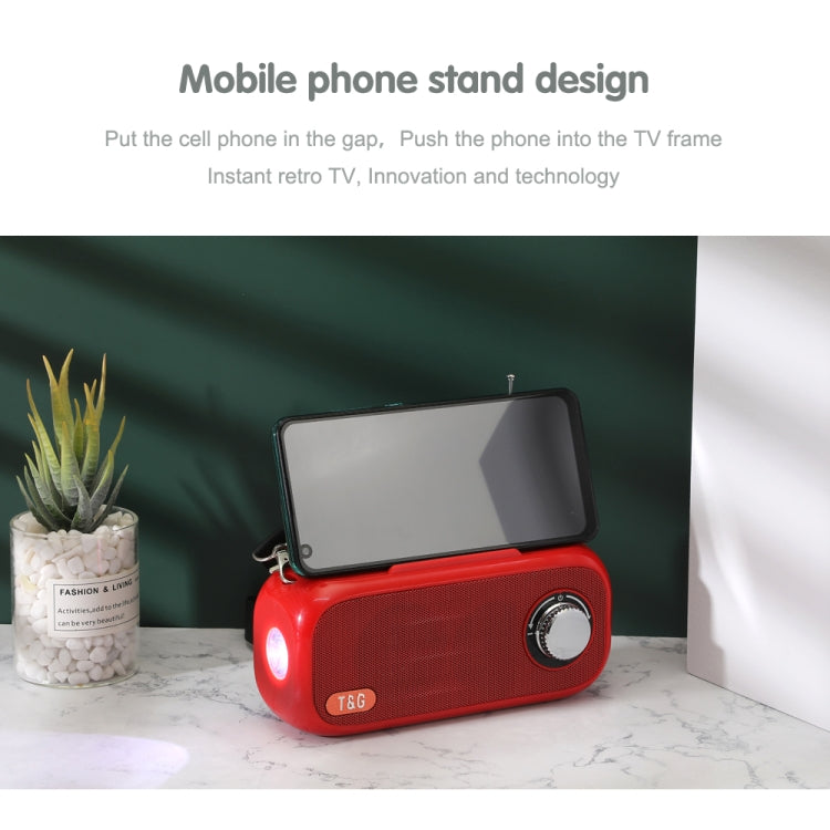 T&G TG613 TWS Solar Portable Bluetooth Speakers with LED Flashlight, Support TF Card / FM / AUX / U Disk(Gray) - Desktop Speaker by T&G | Online Shopping South Africa | PMC TechLife | Buy Now Pay Later Mobicred