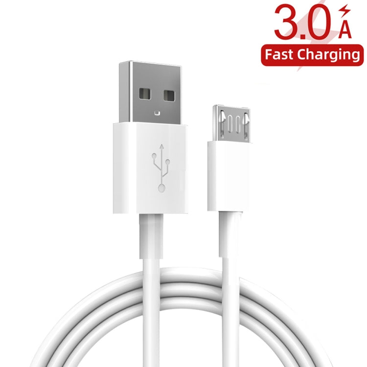 YSY-349 QC3.0 Dual USB Port Car Charger + 1m 3A USB to Micro USB Data Cable(Black) - Car Charger by PMC TechLife | Online Shopping South Africa | PMC TechLife