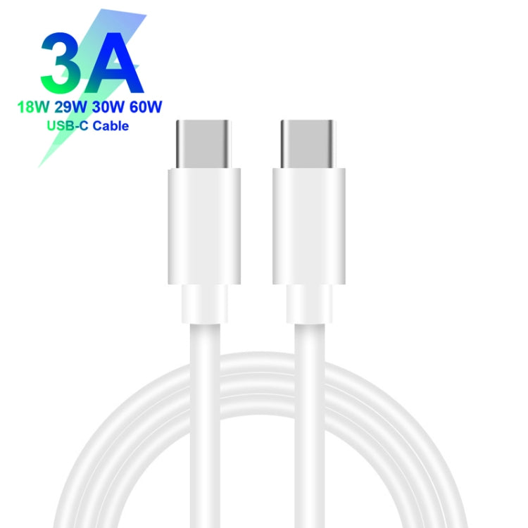 YSY-312PD QC3.0 18W USB + PD 20W USB-C / Type-C Car Charger with Type-C to Type-C Data Cable(White) - Car Charger by PMC TechLife | Online Shopping South Africa | PMC TechLife