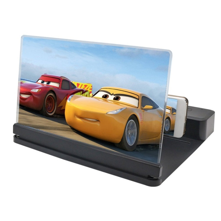 3D Phone Screen Magnifier HD Screen Smartphone Movie Video Magnifier Portable Folding Enlarged Screen Expander Stand Desk Holder(black) - Screen Magnifier by PMC TechLife | Online Shopping South Africa | PMC TechLife