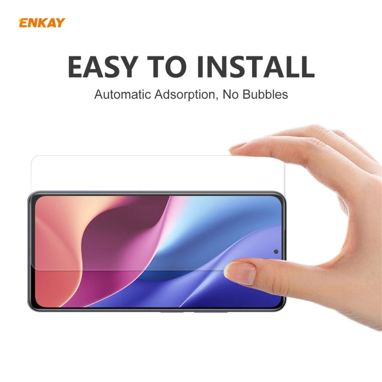 For Xiaomi Poco F3 ENKAY Hat-Prince 0.26mm 9H 2.5D Curved Edge Tempered Glass Film - free shipping - PMC TechLife - Order now!