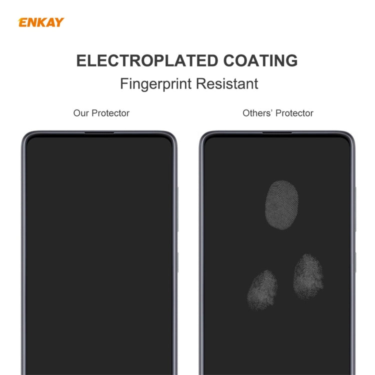 For Xiaomi Poco F3 2 PCS ENKAY Hat-Prince 0.26mm 9H 2.5D Curved Edge Tempered Glass Film -  by ENKAY | Online Shopping South Africa | PMC TechLife | Buy Now Pay Later Mobicred