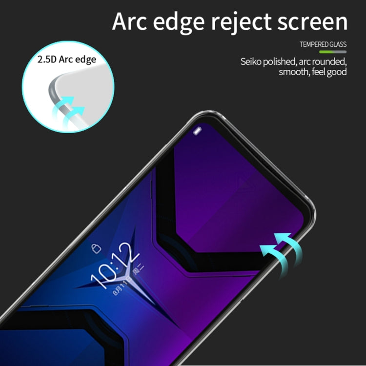For Lenovo Legion 2 Pro PINWUYO 9H 2.5D Full Screen Tempered Glass Film(Black) - For Lenovo by PINWUYO | Online Shopping South Africa | PMC TechLife | Buy Now Pay Later Mobicred