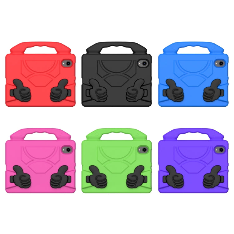 For iPad mini 6 / mini 2024 Children EVA Shockproof Tablet Case with Thumb Bracket(Black) - iPad mini 6 Cases by PMC TechLife | Online Shopping South Africa | PMC TechLife | Buy Now Pay Later Mobicred