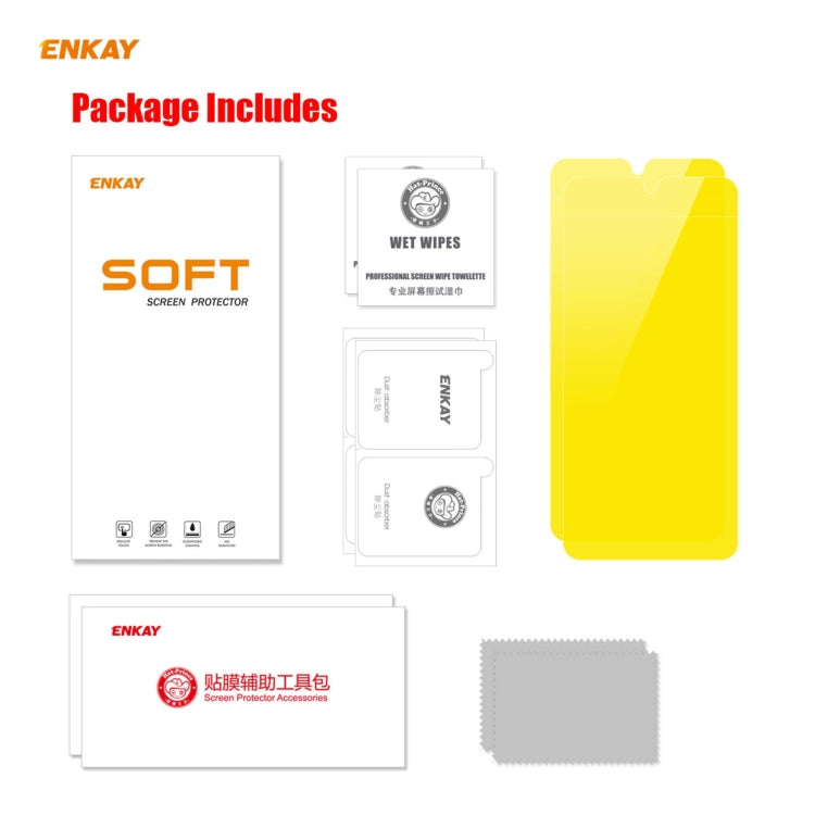 For Redmi Note 10s / Note 10 4G 2 PCS ENKAY Hat-Prince Full Glue Full Coverage Screen Protector Explosion-proof Hydrogel Film - For Xiaomi by ENKAY | Online Shopping South Africa | PMC TechLife | Buy Now Pay Later Mobicred
