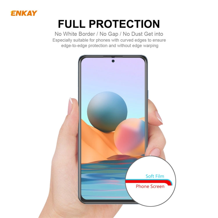 For Redmi Note 10 Pro / Note 10 Pro Max 5 PCS ENKAY Hat-Prince Full Glue Full Coverage Screen Protector Explosion-proof Hydrogel Film - For Xiaomi by ENKAY | Online Shopping South Africa | PMC TechLife | Buy Now Pay Later Mobicred