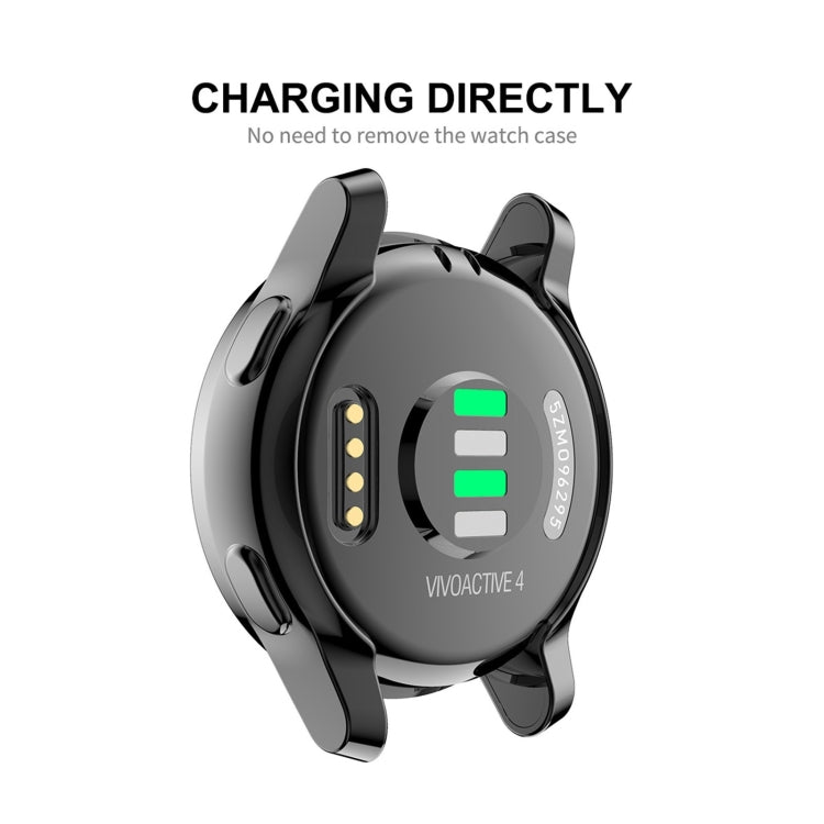 Compatible with Garmin Venu 2 45mm / Vivoactive 4 45mm ENKAY Hat-Prince Full Coverage Electroplate TPU Soft Case(Black) - Watch Cases by ENKAY | Online Shopping South Africa | PMC TechLife | Buy Now Pay Later Mobicred