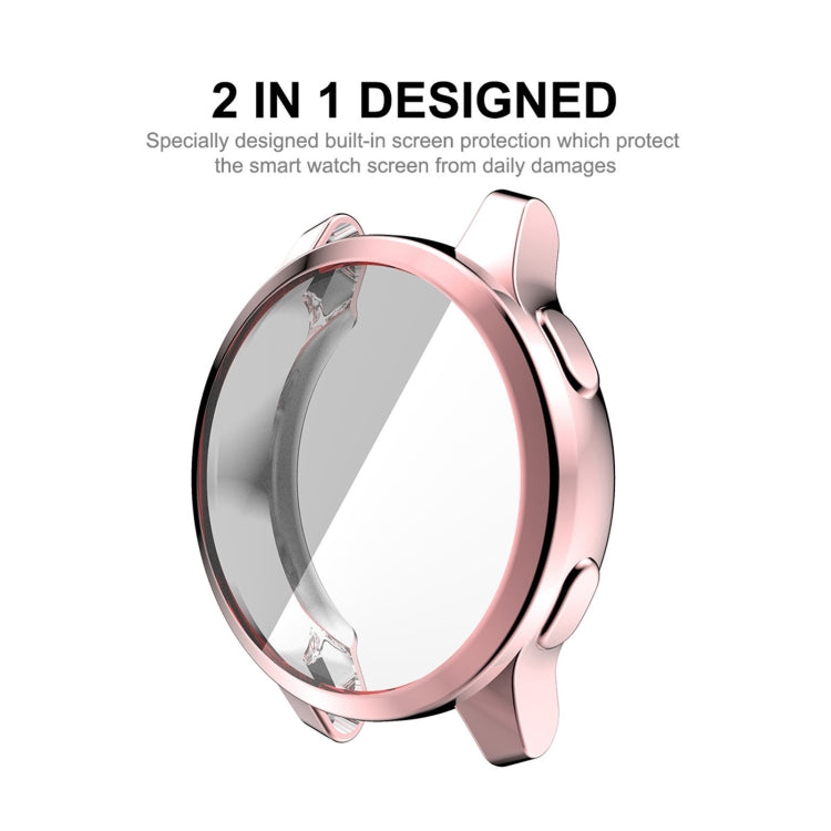 Compatible with Garmin Venu 2 45mm / Vivoactive 4 45mm ENKAY Hat-Prince Full Coverage Electroplate TPU Soft Case(Pink) - Watch Cases by ENKAY | Online Shopping South Africa | PMC TechLife | Buy Now Pay Later Mobicred