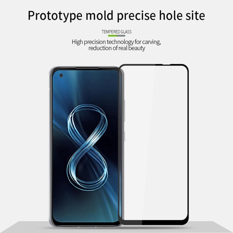 For Asus Zenfone 8 / ZS590KS PINWUYO 9H 2.5D Full Screen Tempered Glass Film(Black) - ASUS Tempered Glass by PINWUYO | Online Shopping South Africa | PMC TechLife | Buy Now Pay Later Mobicred