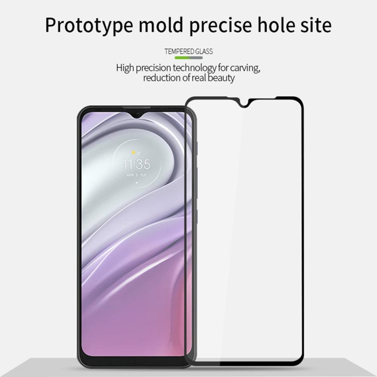 For Motorola Moto G20 PINWUYO 9H 2.5D Full Screen Tempered Glass Film(Black) - Motorola Tempered Glass by PINWUYO | Online Shopping South Africa | PMC TechLife | Buy Now Pay Later Mobicred