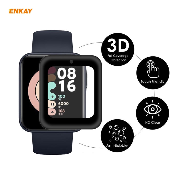 For Redmi Watch 2 PCS ENKAY Hat-Prince 3D Full Screen Soft PC Edge + PMMA HD Screen Protector Film - Screen Protector by ENKAY | Online Shopping South Africa | PMC TechLife | Buy Now Pay Later Mobicred