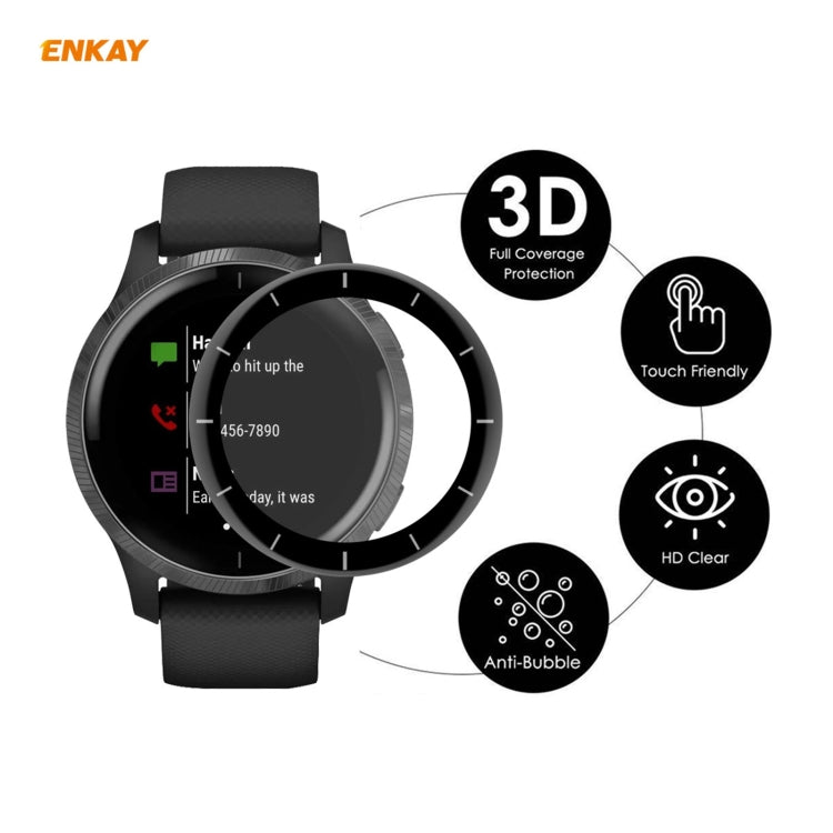 For Venu 2 / Vivoactive 4 45mm 2 PCS ENKAY Hat-Prince 3D Full Screen Soft PC Edge + PMMA HD Screen Protector Film - Screen Protector by ENKAY | Online Shopping South Africa | PMC TechLife | Buy Now Pay Later Mobicred