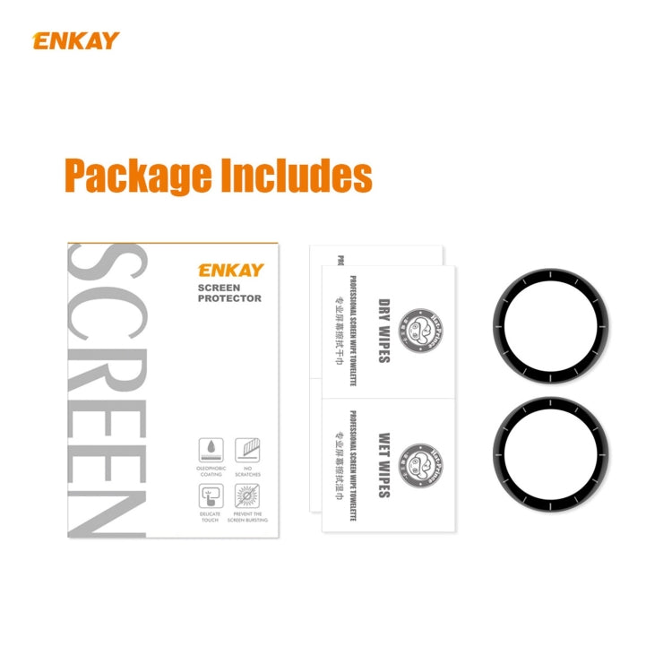 For Venu 2 / Vivoactive 4 45mm 2 PCS ENKAY Hat-Prince 3D Full Screen Soft PC Edge + PMMA HD Screen Protector Film - Screen Protector by ENKAY | Online Shopping South Africa | PMC TechLife | Buy Now Pay Later Mobicred