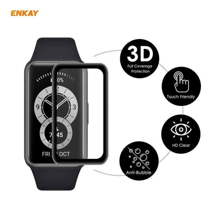 For Huawei Band 6 / Honor Band 6 ENKAY Hat-Prince 3D Full Screen Soft PC Edge + PMMA HD Screen Protector Film - Screen Protector by ENKAY | Online Shopping South Africa | PMC TechLife | Buy Now Pay Later Mobicred