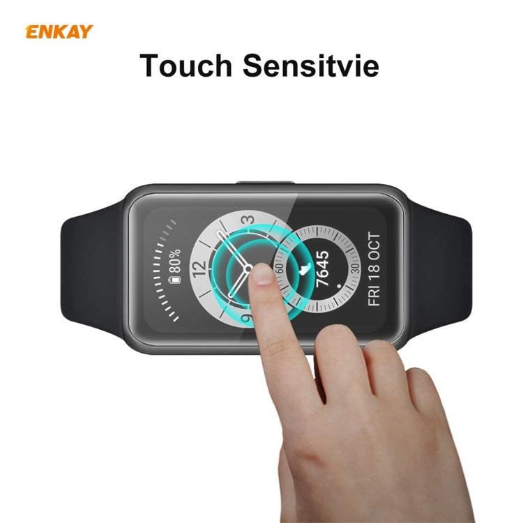 For Huawei Band 6 / Honor Band 6 ENKAY Hat-Prince 3D Full Screen Soft PC Edge + PMMA HD Screen Protector Film - Screen Protector by ENKAY | Online Shopping South Africa | PMC TechLife | Buy Now Pay Later Mobicred